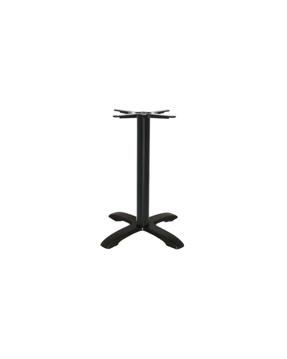 Catering-Tischgestell – Gusseisen – 4-beinig – Schwarzes Kreuz/Glatt – 48 x 48 cm