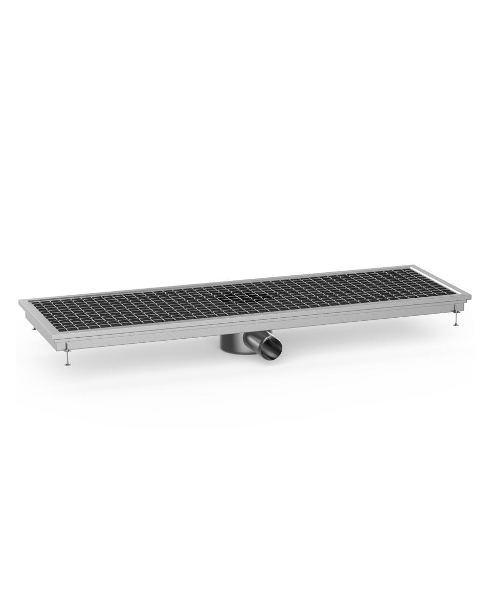 Bodenablauf/-rinne - Mit seitlichem Auslass - 95 x 30 x 13,5 cm - G-Line
