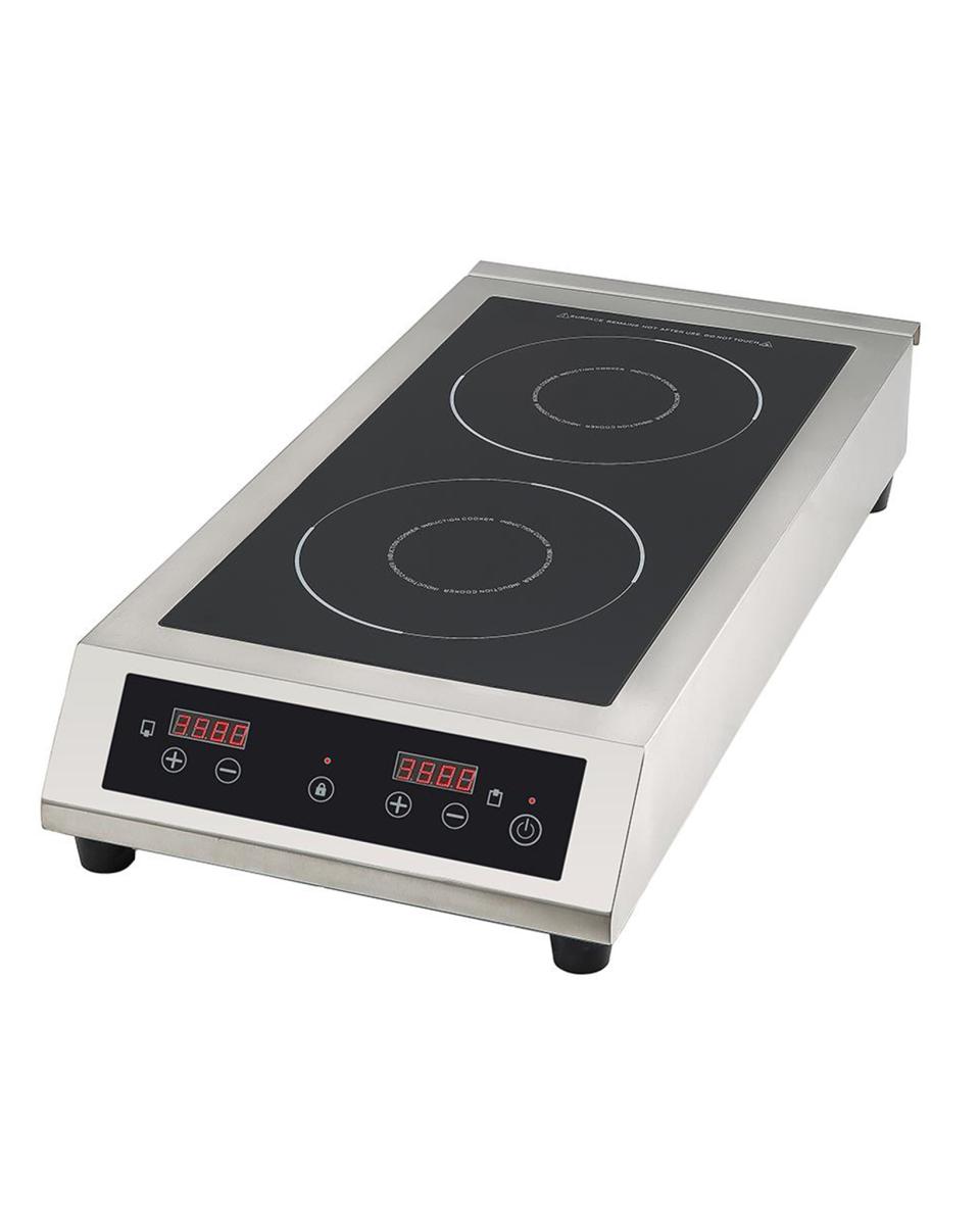 Doppelinduktionskochfeld - Edelstahl - 7000 W - 230V - G-Line