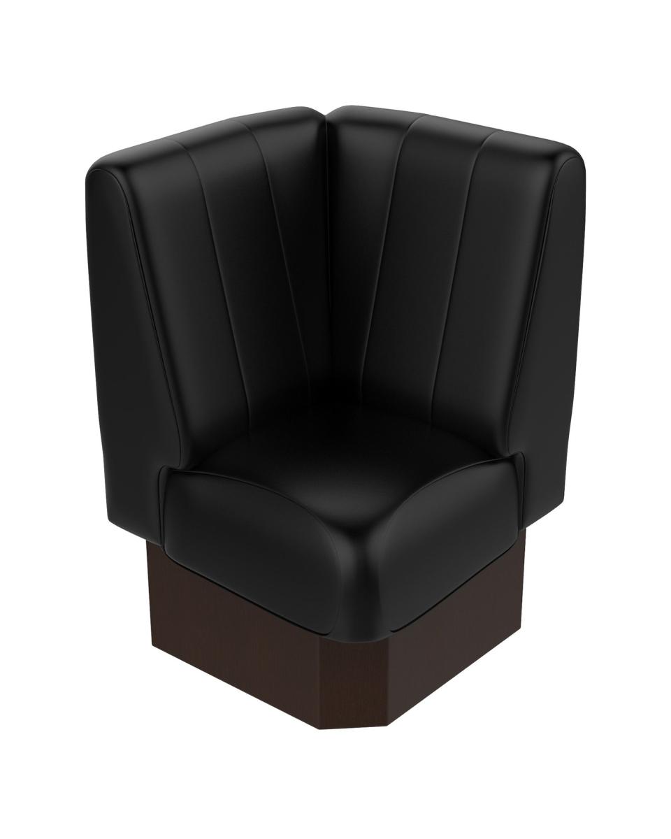 Ecksofa - Bistro - Schwarz - 60 x 60 cm - Promoline