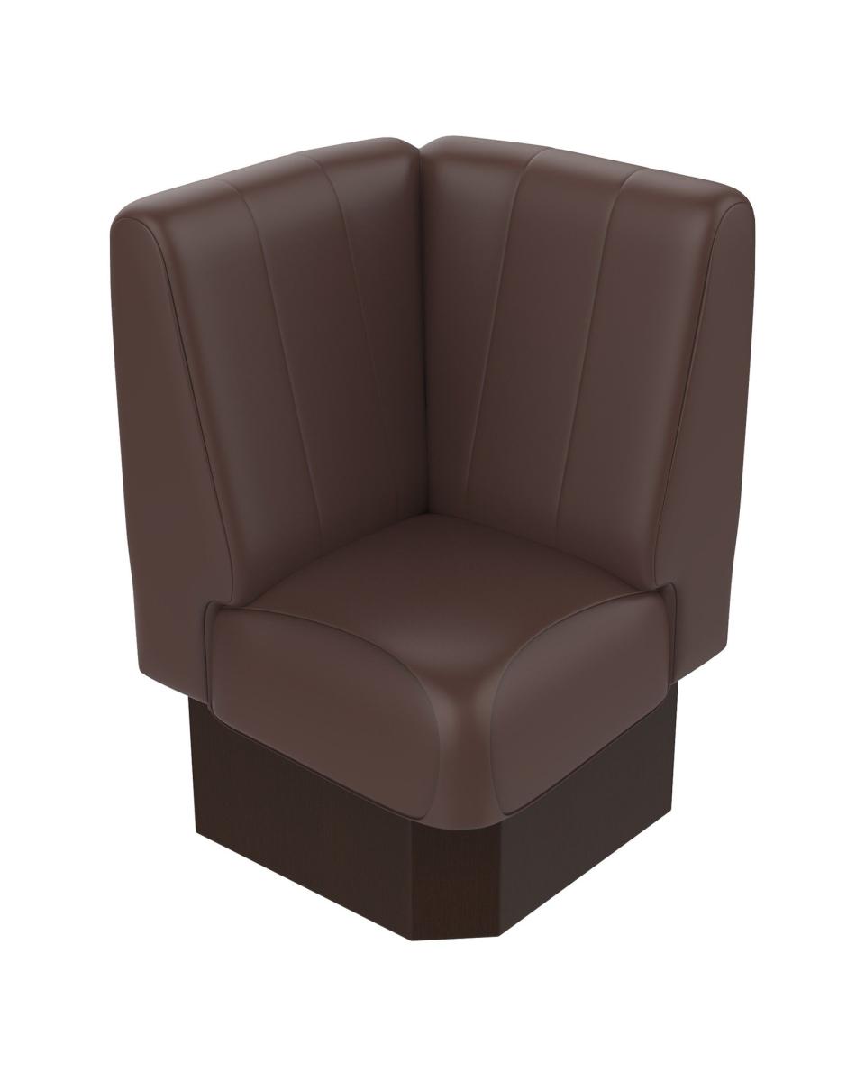 Ecksofa - Bistro - Braun - 60 x 60 cm - G-Line