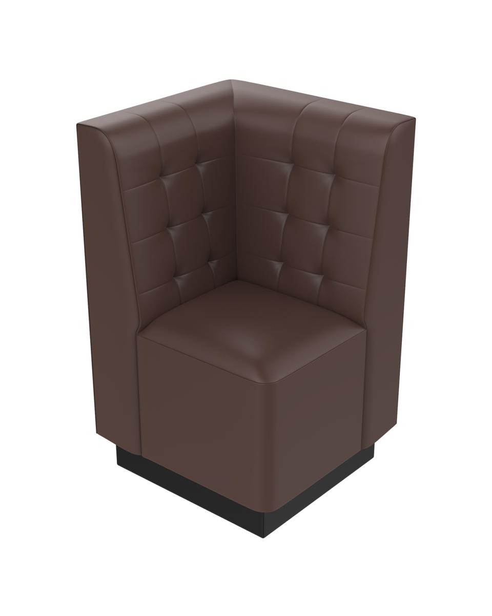 Ecksofa - Amsterdam - 65 x 65 cm - Braun - G-Line