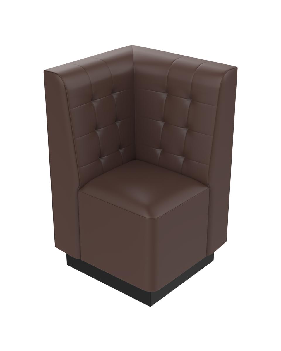 Ecksofa - Amsterdam - 65 x 65 cm - Braun - Promoline