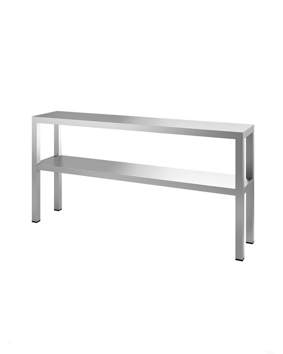 Aufsatzbord - Edelstahl - 2 Ebenen - H 65 x 100 x 30 cm - zerlegbar - G-Line