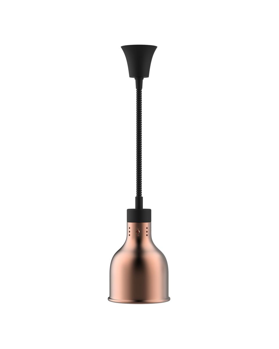Wärmelampe - Inkl. Beleuchtung - 250 Watt - Bronze - 230 V - verstellbar - 150 cm - Kugelförmig - Promoline