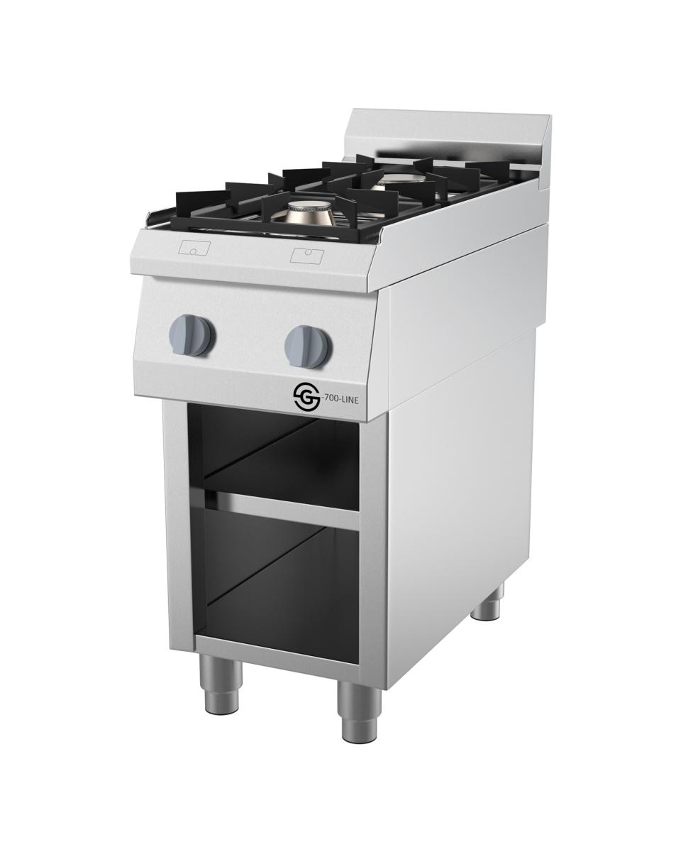 Gasherd - G700 Line - 2 Brenner - 40 cm - Offener Unterbau - G-Line