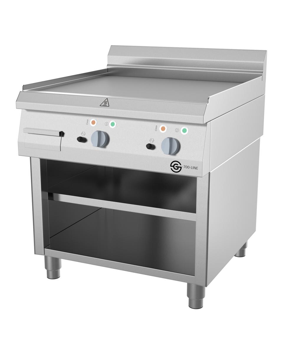 Grillplatte - G700 Line - Elektrisch - Glatt - 80 cm - Offener Unterbau - G-Line