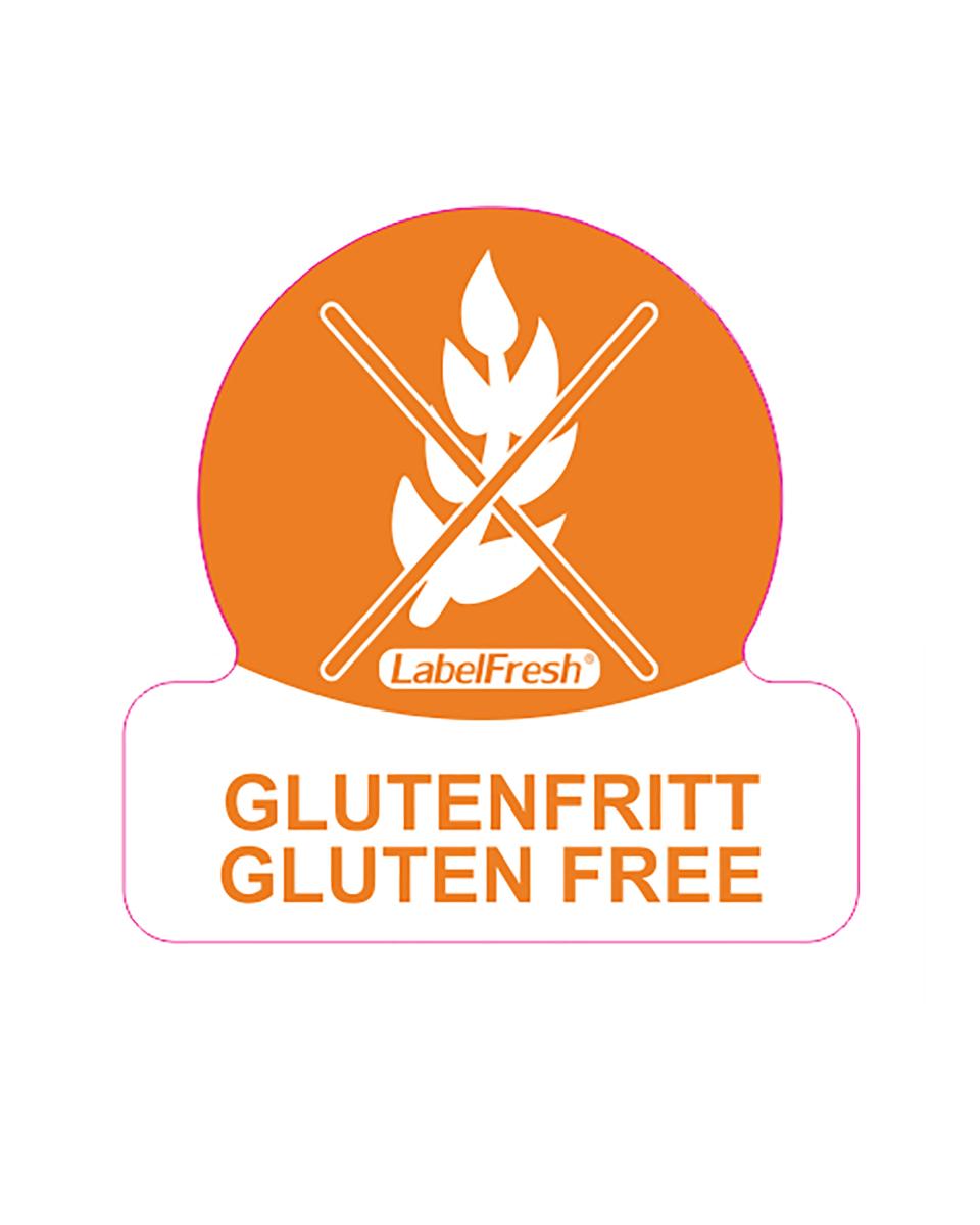Lebensmitteletiketten – Glutenfrei – 6 x 500 Stück – 7,5 x 3,8 cm – Papier – Label Fresh – 532707