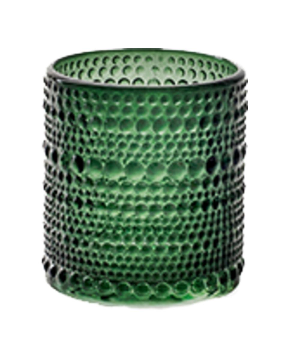 Teelichthalter - H 7 x Ø8 CM - Glas - Punkte - 534020