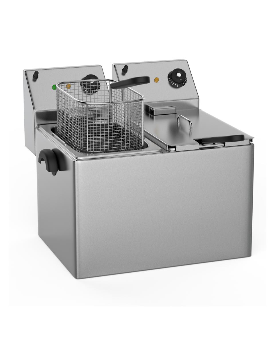 Catering-Friteuse - 2 x 8 Liter - Edelstahl - G-Line