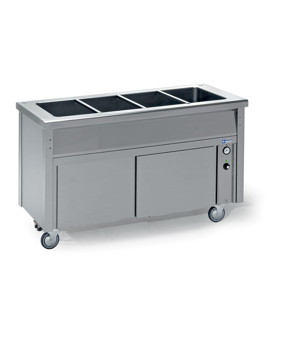 Bain-Marie - Elektro - 2 x 1/1 GN - Unterschrank - Diamond - BA8