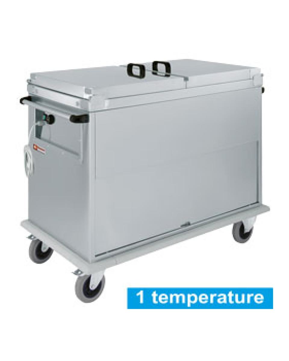 Bain-Marie - Elektrisch - Auf Wagen - 2 x 1/1 GN - Diamond - CTBM/2C-T