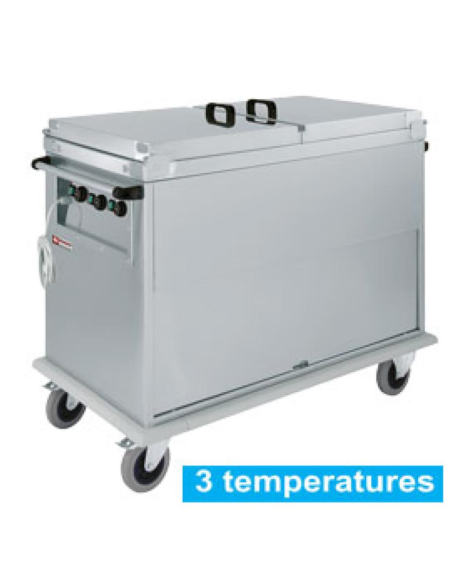 Bain-Marie - Elektro - Auf Wagen - 3 x 1/1 GN - Diamond - CTBM/3C-TD