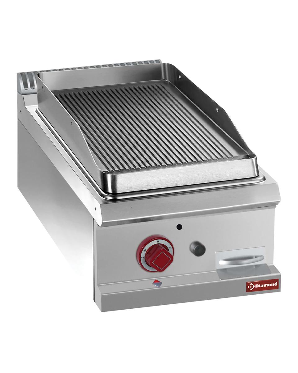 Grillplatte - Gas - Gerippt - 40 cm - Diamond - G7/PR4T