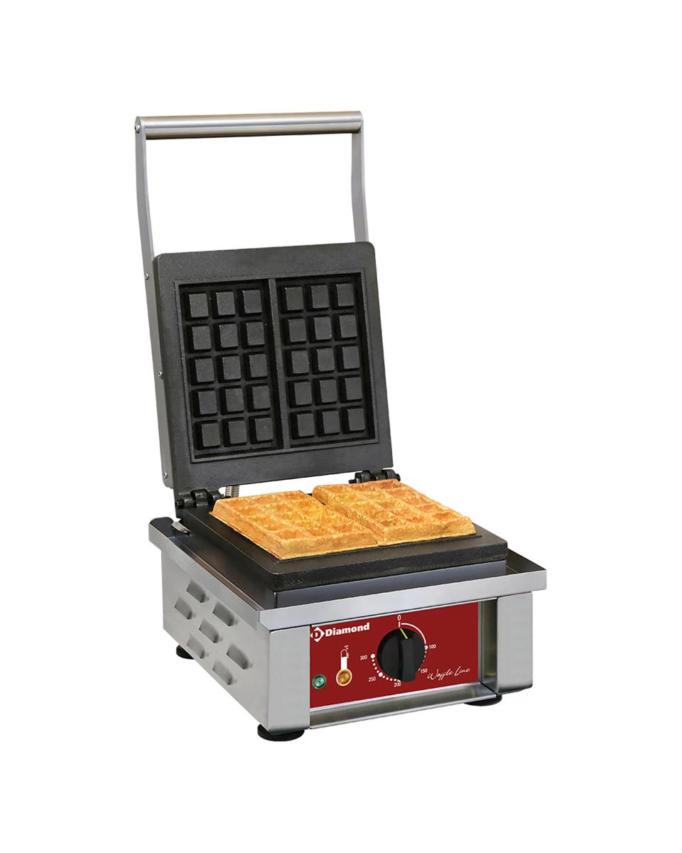 Waffeleisen - Single - Brüssel - 2 Stück - 230V - Diamond - GB-3X5/N