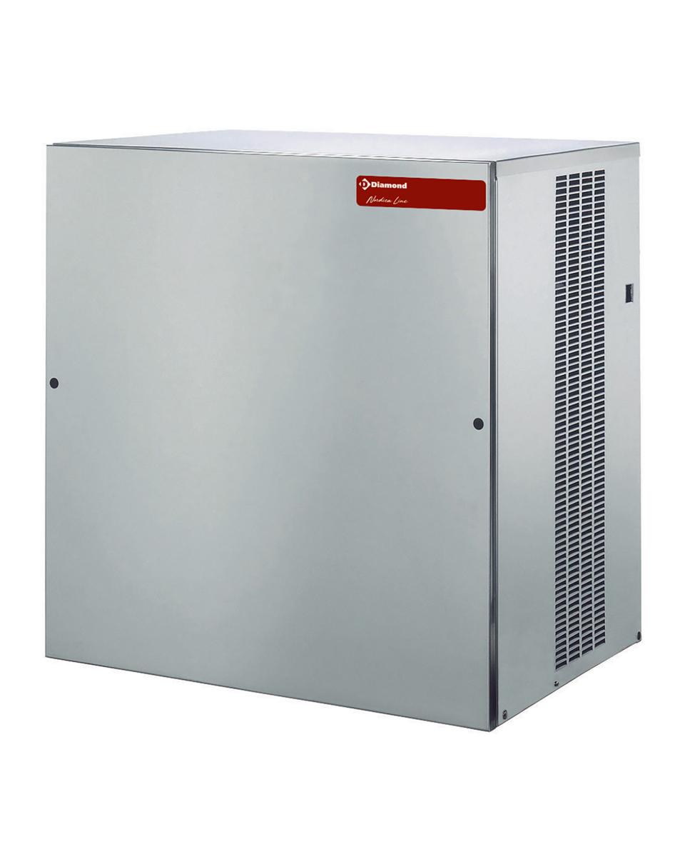 Eisbereiter - 200 kg / 24h - Flacheis - Wassergekühlt - Ohne Reservebehälter - Diamond - ICEV500W