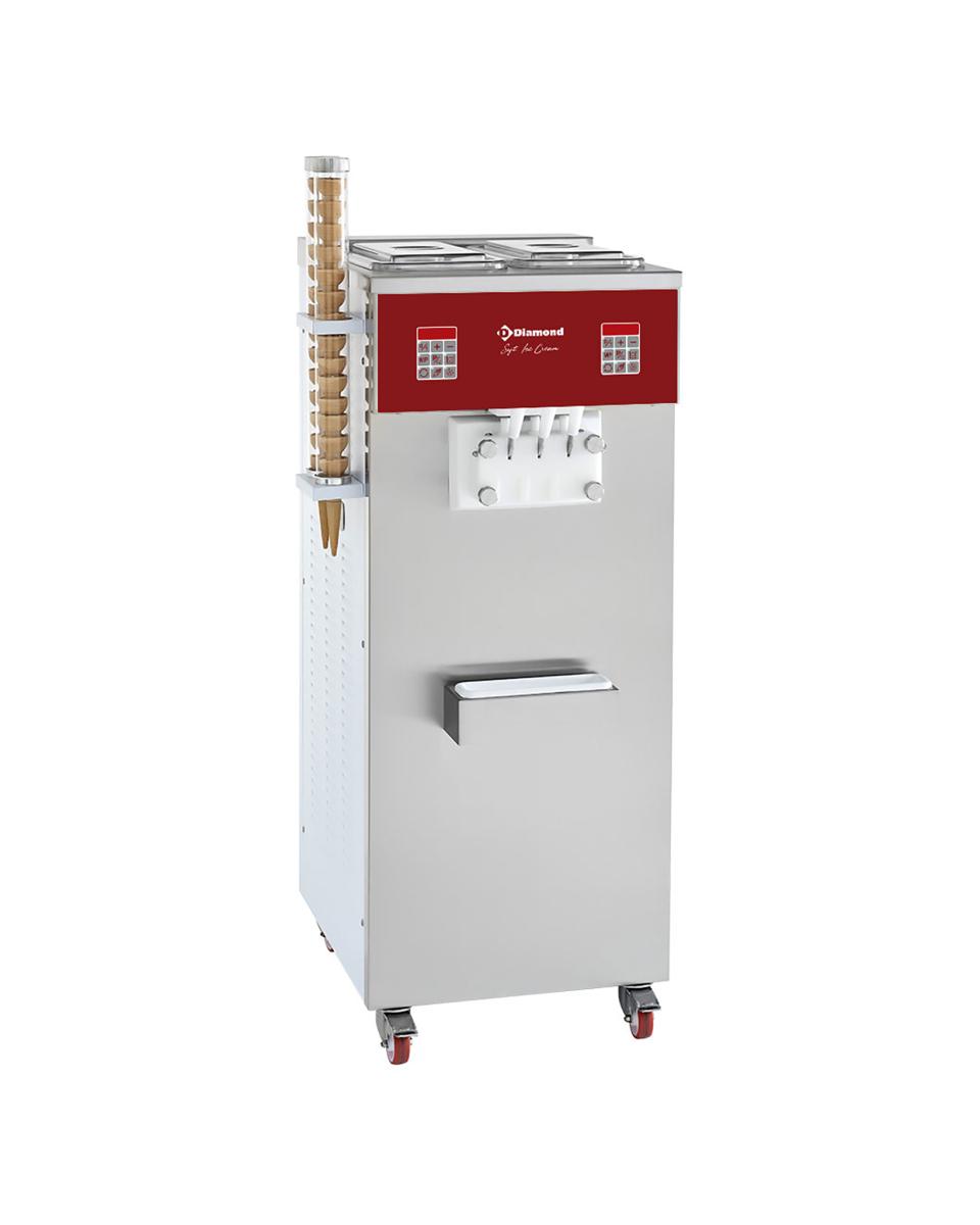 Softeismaschine - 2 Geschmacksrichtungen - 30 kg/h - 400V - Luftkondensator - Diamond - DST/2-36APN