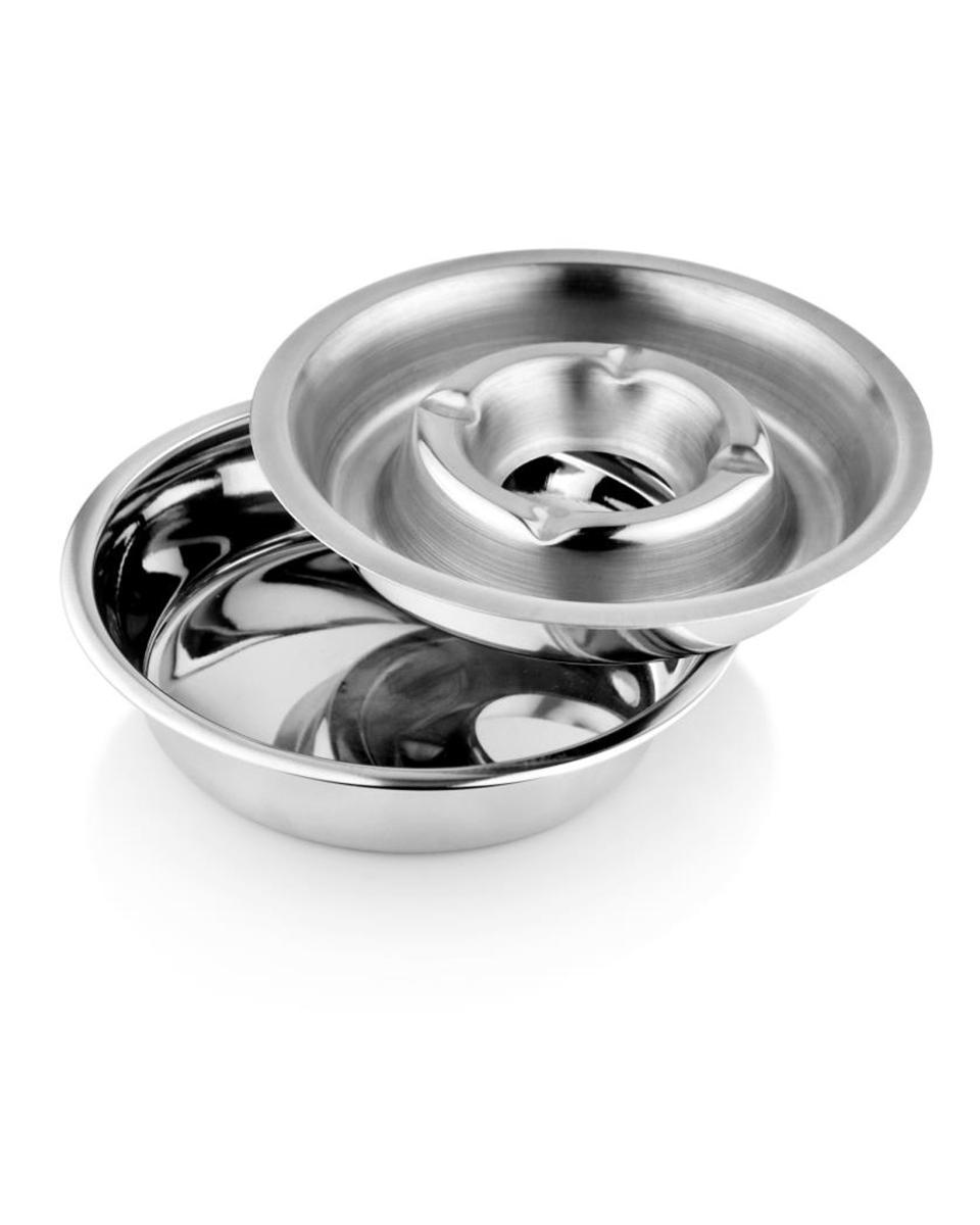Aschenbecher - Ø14 cm - Edelstahl - Außen - G-Line