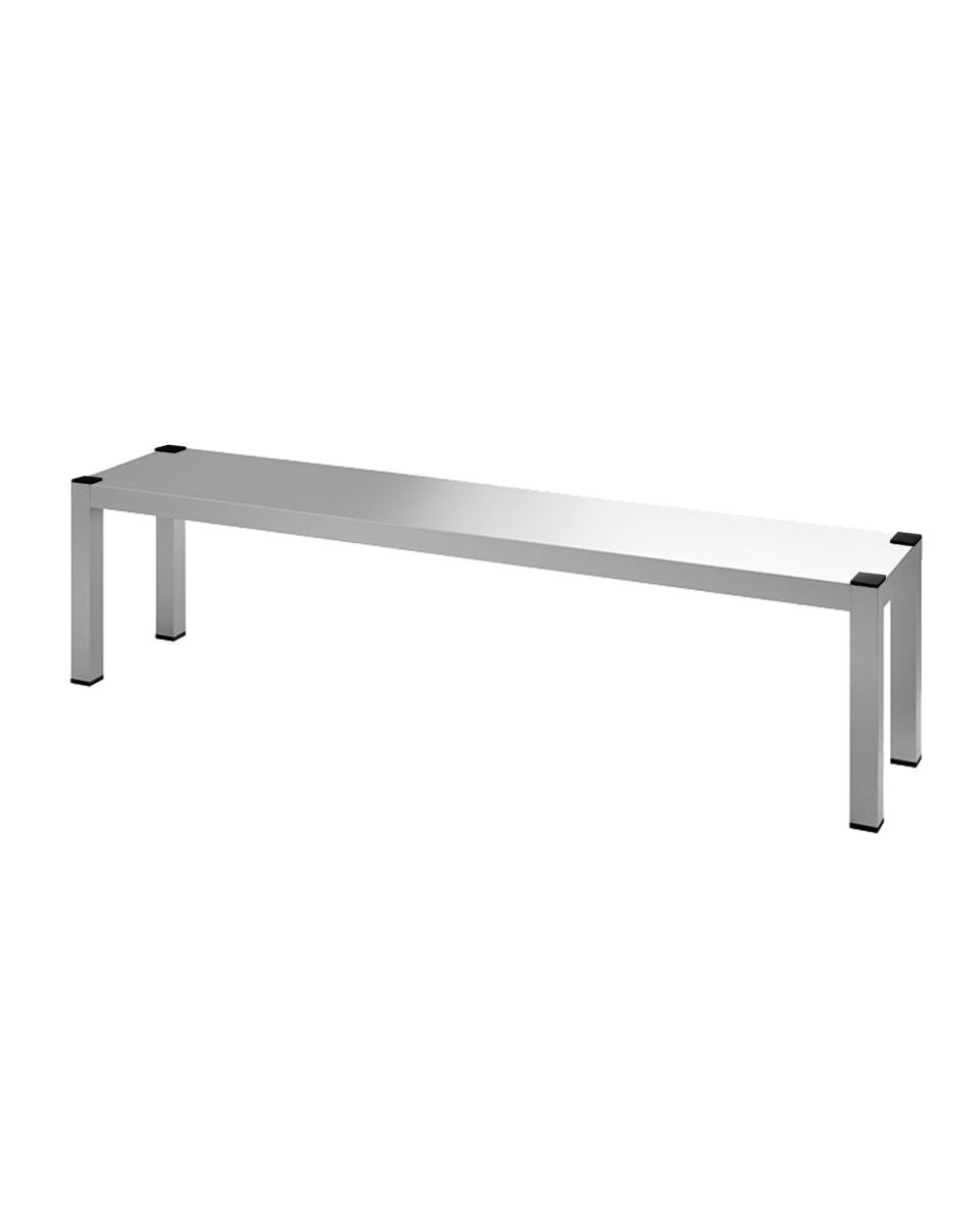 Aufsatzbord - Edelstahl - 1 Ebene - H 35 x 100 x 30 cm - zerlegbar - G-Line