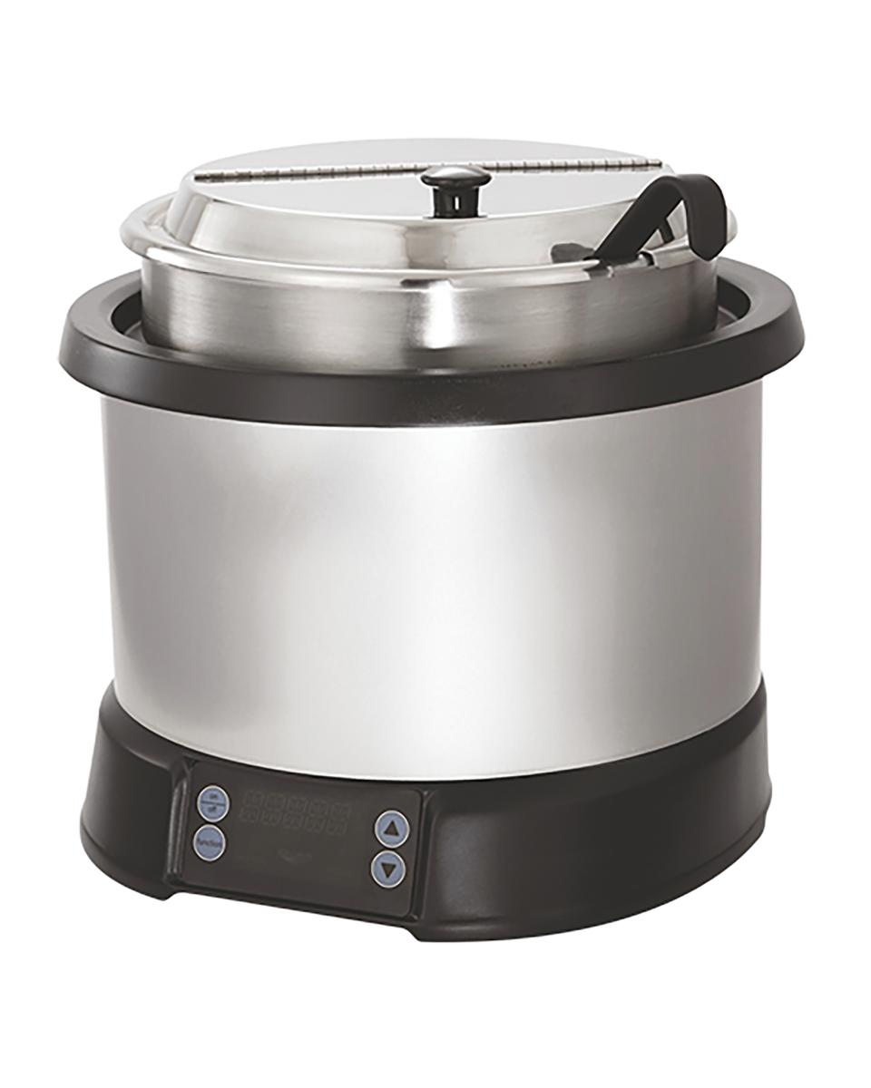 Suppenkessel - H 34,2 CM - 6,12 KG - Ø35,3 CM - 220 - 240 V - 800 W - 10,4 Liter - Klappdeckel - Pujadas - 721110