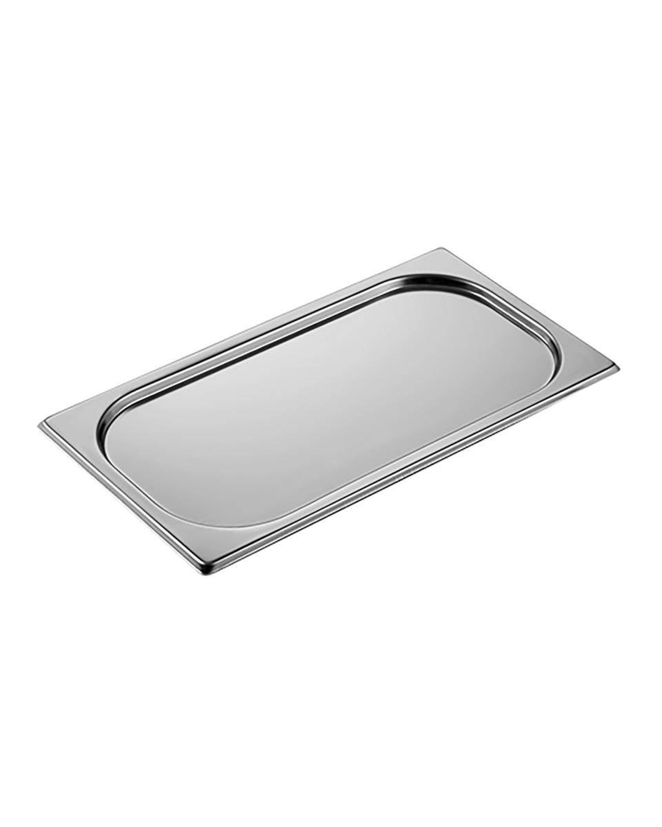 Deckel Gastronorm - 1/3 GN - 32,5 x 17,6 CM - Edelstahl - Neutral - Caterchef - 953138