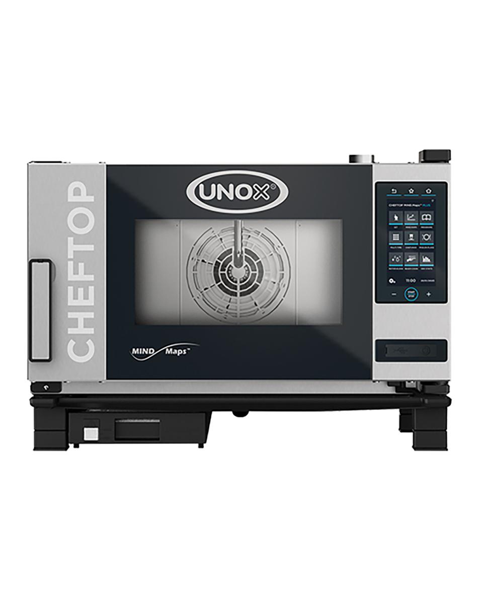 Cheftop Mindplus - H 53,8 x 75 x 78,3 CM - 55,6 KG - 380 - 415 - Ohne - Stecker V - 5000 W - Edelstahl - +30°C / +260°C - Unox - 596211