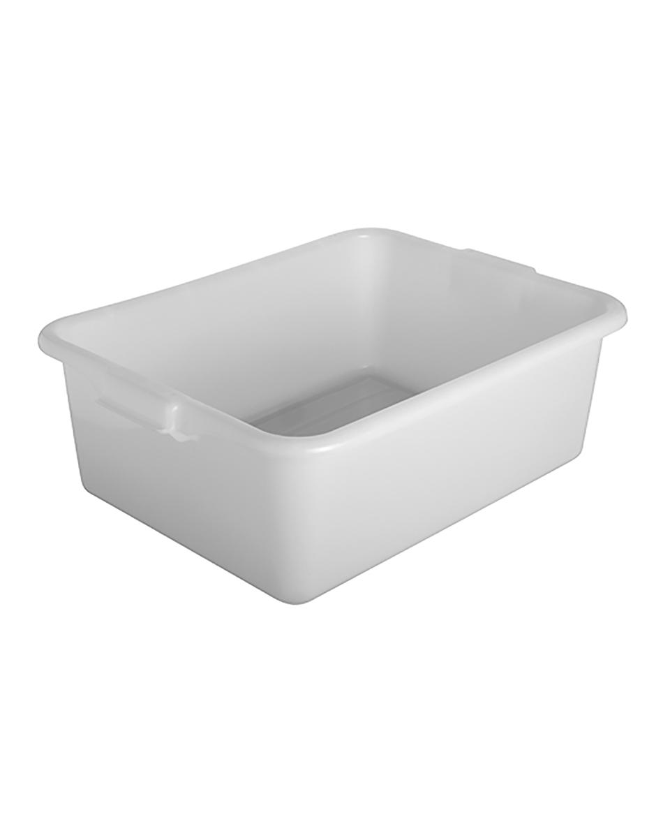 Lebensmittelbehälter – H 17,8 x 50,8 x 38,1 cm – 0,8 kg – Polyethylen – Weiß – 30 Liter – 530011