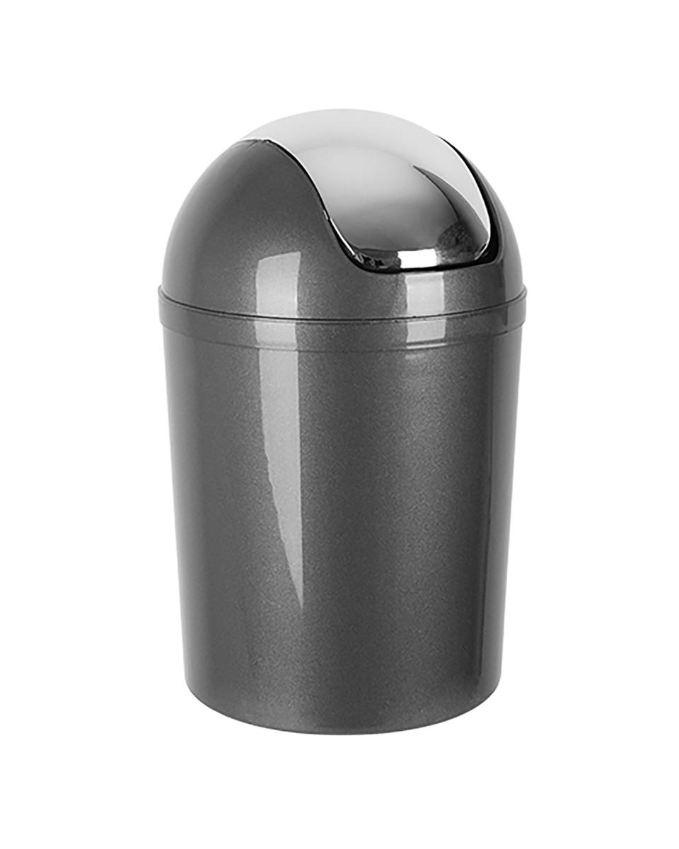 Abfallbehälter - H 30,6 CM - 0,259 KG - Ø19,2 CM - Polypropylen - Grau - 5 Liter - 650005