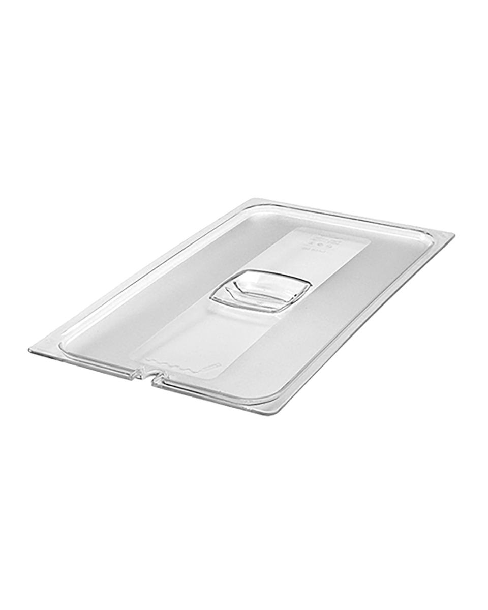 Deckel Gastronorm – 1/1 GN – 53 x 32,5 cm – Polycarbonat – transparent – mit Löffelausschnitt – Rubbermaid – RM339486