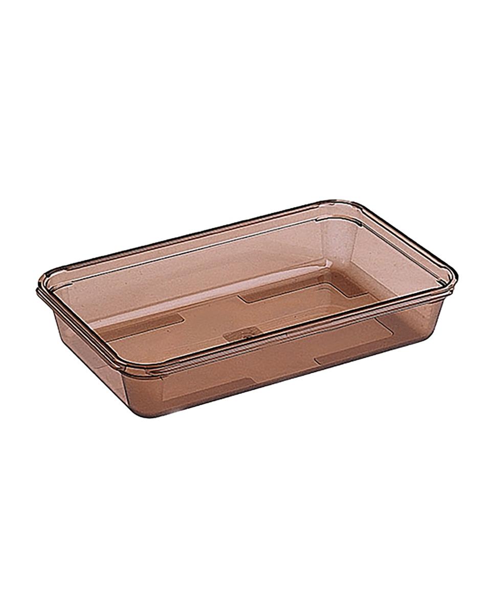 Gastronormbehälter – 1/1 GN – H 6,5 x 53 x 32,5 cm – Polycarbonat – 070114