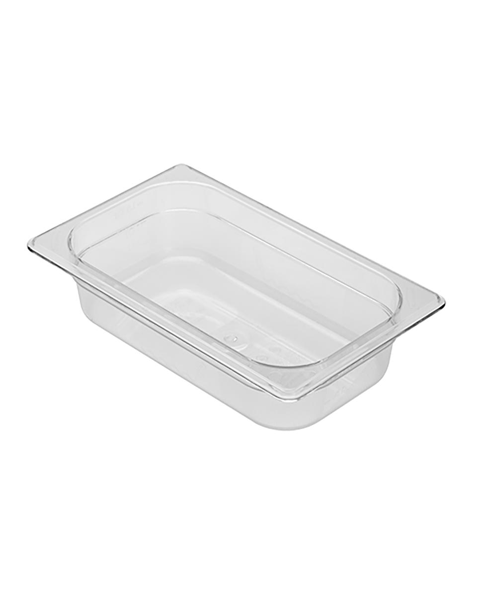 Gastronorm-Behälter – 1/4 GN – 2,4 Liter – H 10 x 26,5 x 16,2 cm – Polycarbonat – Rubbermaid – RM3396