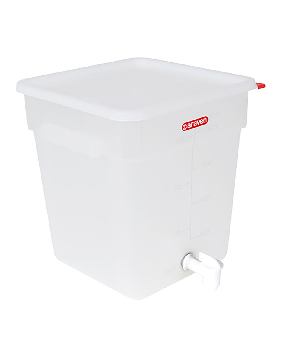 Saftspender – H 32 x 28,5 x 28,5 cm – 1.203 kg – Polypropylen – 18 Liter – Araven – 962065