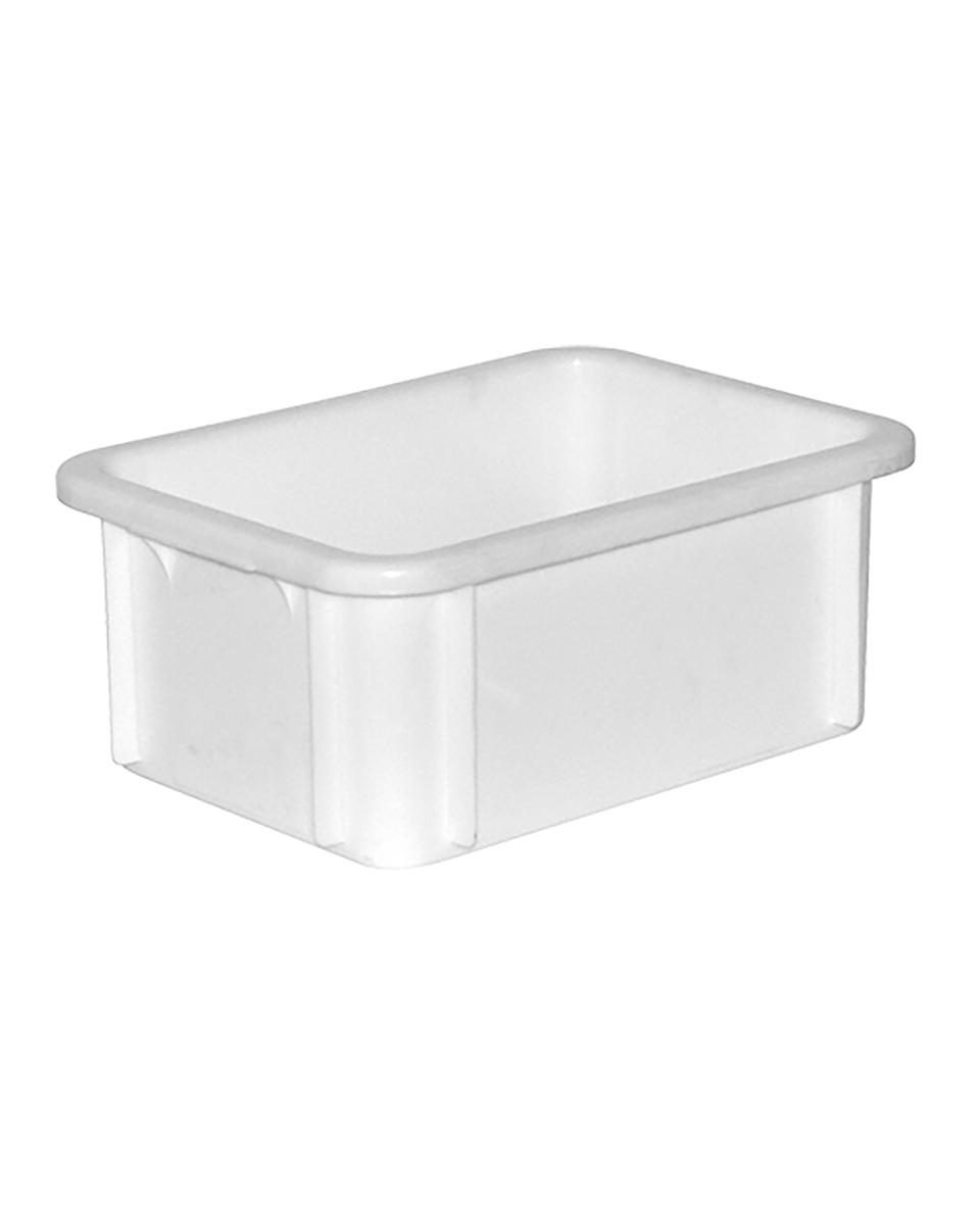 Stapelbox - H 16,5 x 39,5 x 29,5 CM - 0,749 KG - Polypropylen - Weiß - 12 Liter - -20°C / +110°C - 059050