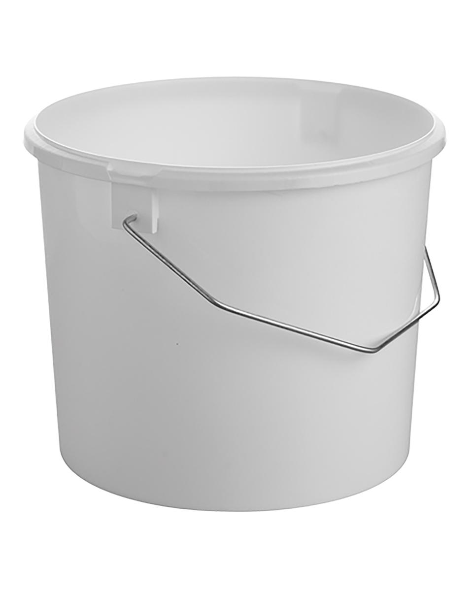 Eimer - H 16 CM - 0,001 KG - Ø19,5 CM - Kunststoff - Weiß - 3 Liter - 865200