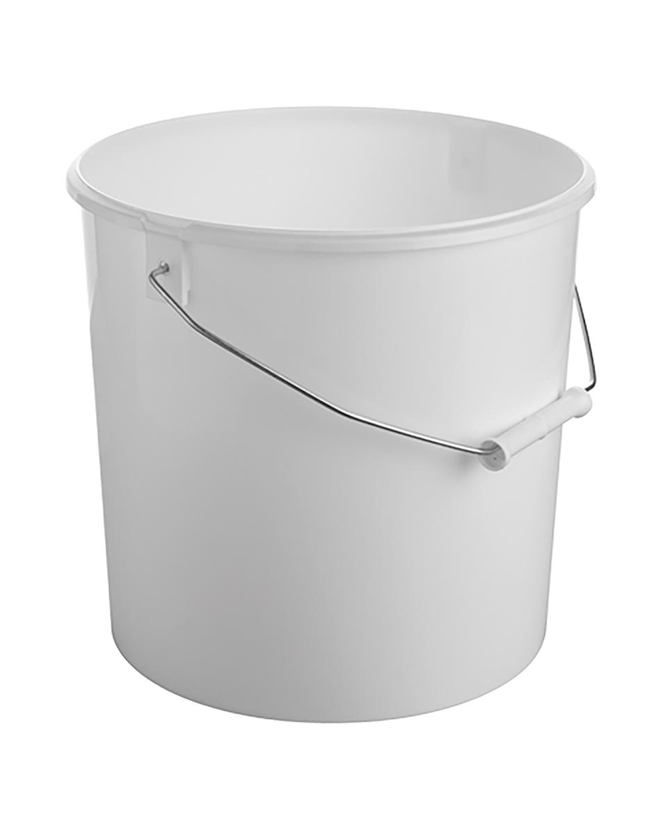 Eimer - H 26 CM - 0,001 KG - Ø26,5 CM - Kunststoff - Weiß - 10 Liter - 865202