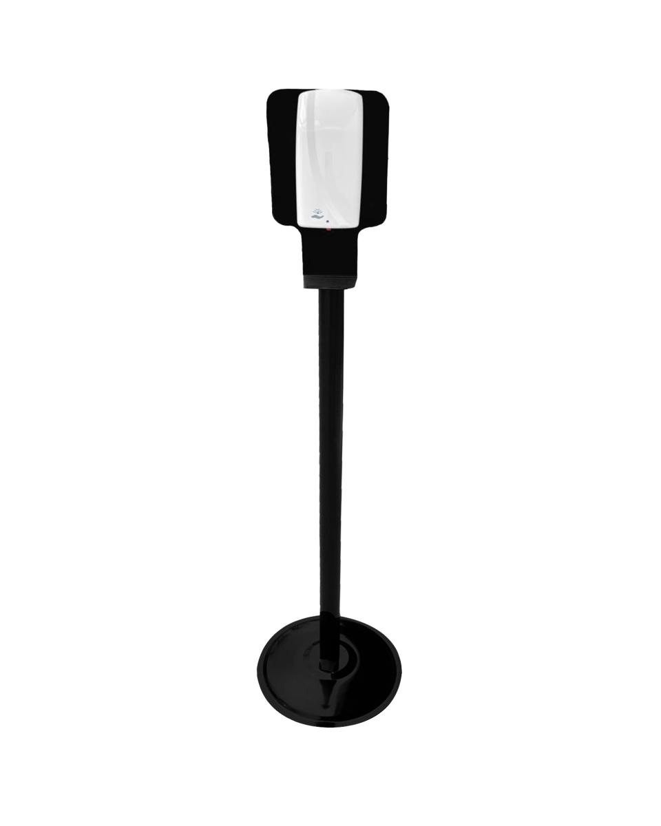 Desinfektionssäule - 1 Liter - Kontaktloser Sensor - Schwarz / Weiß - G-Line
