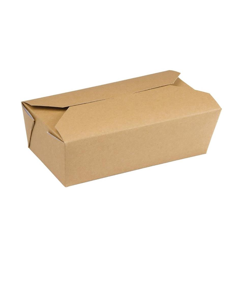 Einweg-Lebensmittelboxen - 1.023 Liter - 250 Stück - H 5,8 x 18,5 x 10,3 cm - Kraftkarton/Pe - Colpac - DM173