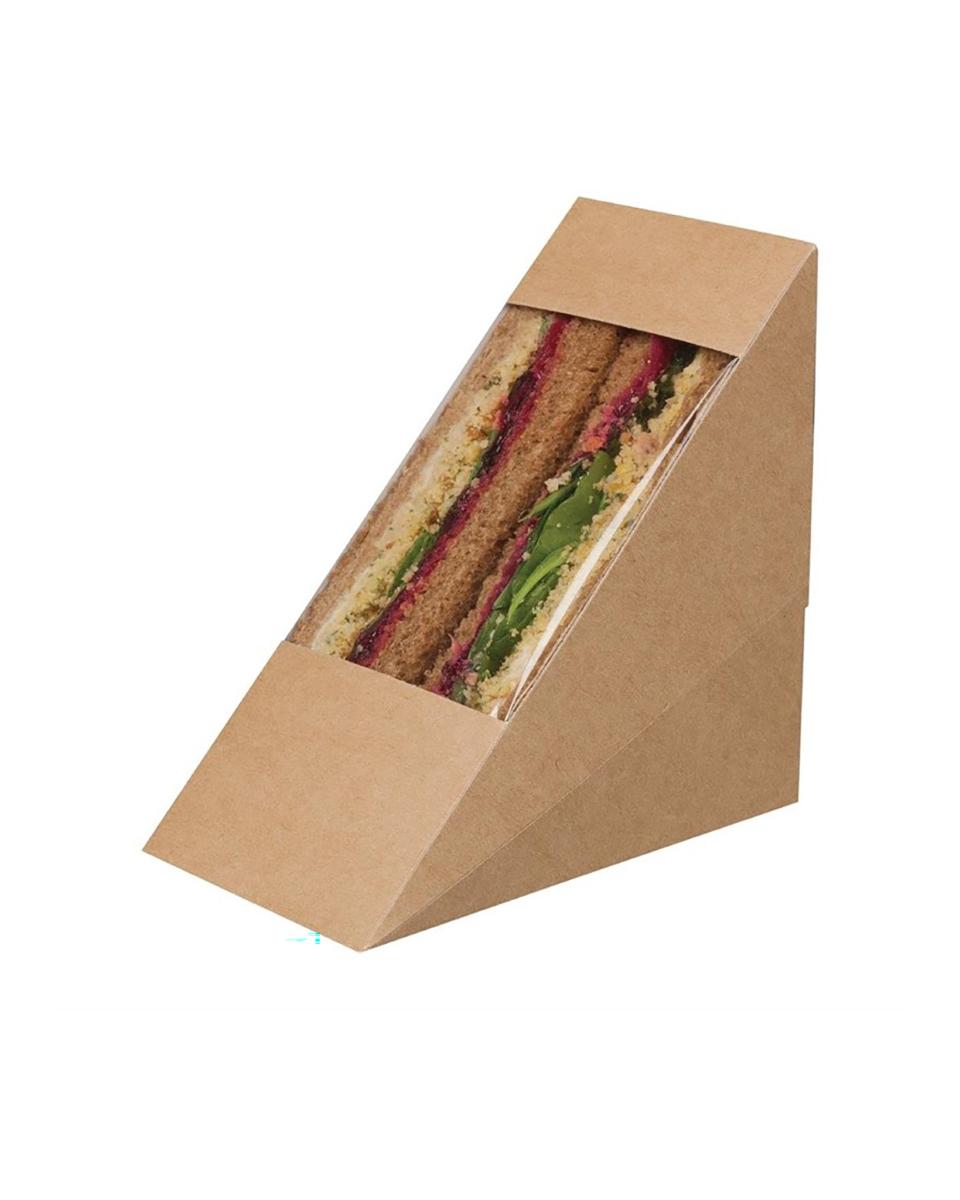 Einweg-Sandwichboxen - 500 Stück - H 12,3 x 7,2 x 12,3 cm - Colpac - FA390