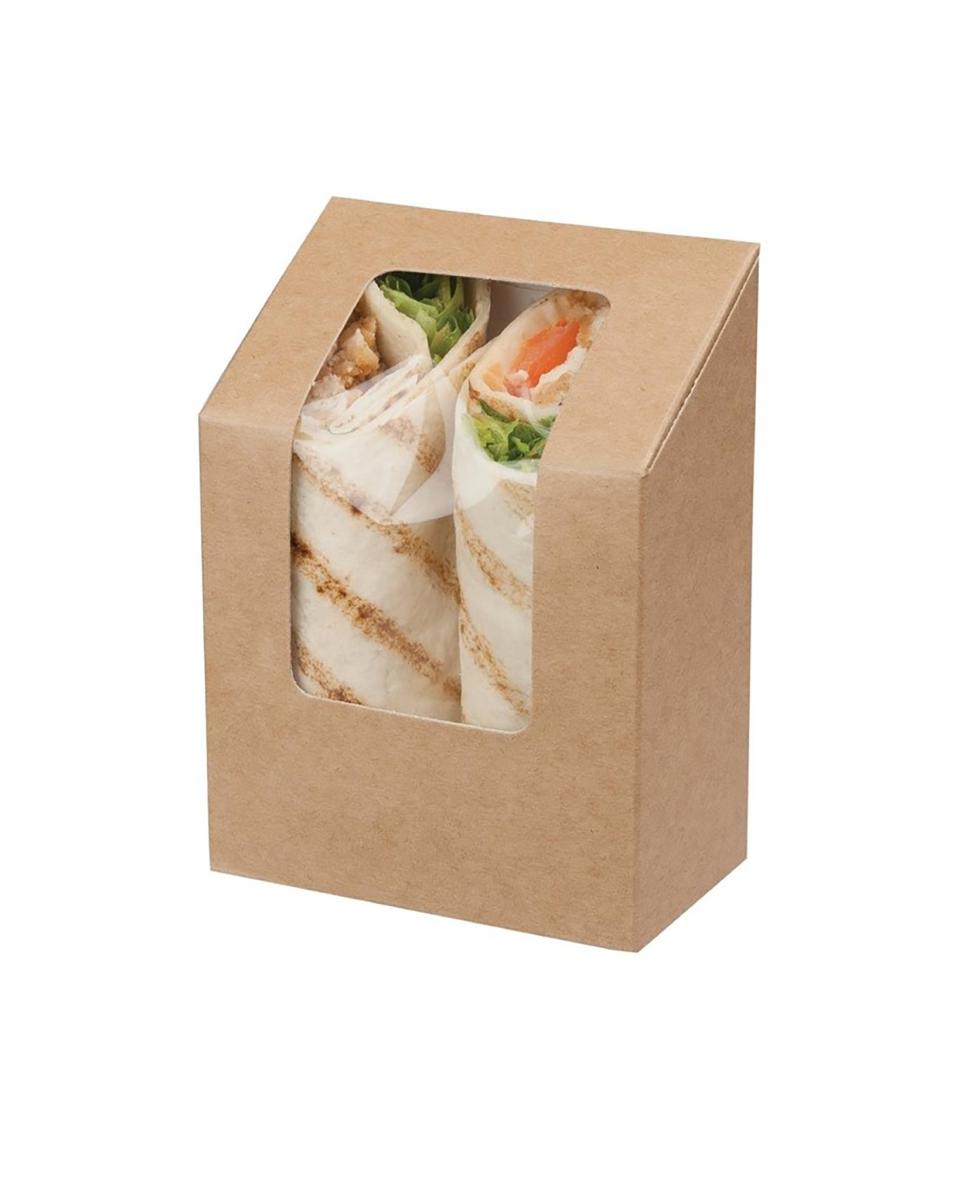 Einweg-Wrap-Verpackungen - 500 Stück - H 12,1 x 9 x 5 cm - Colpac - FA391