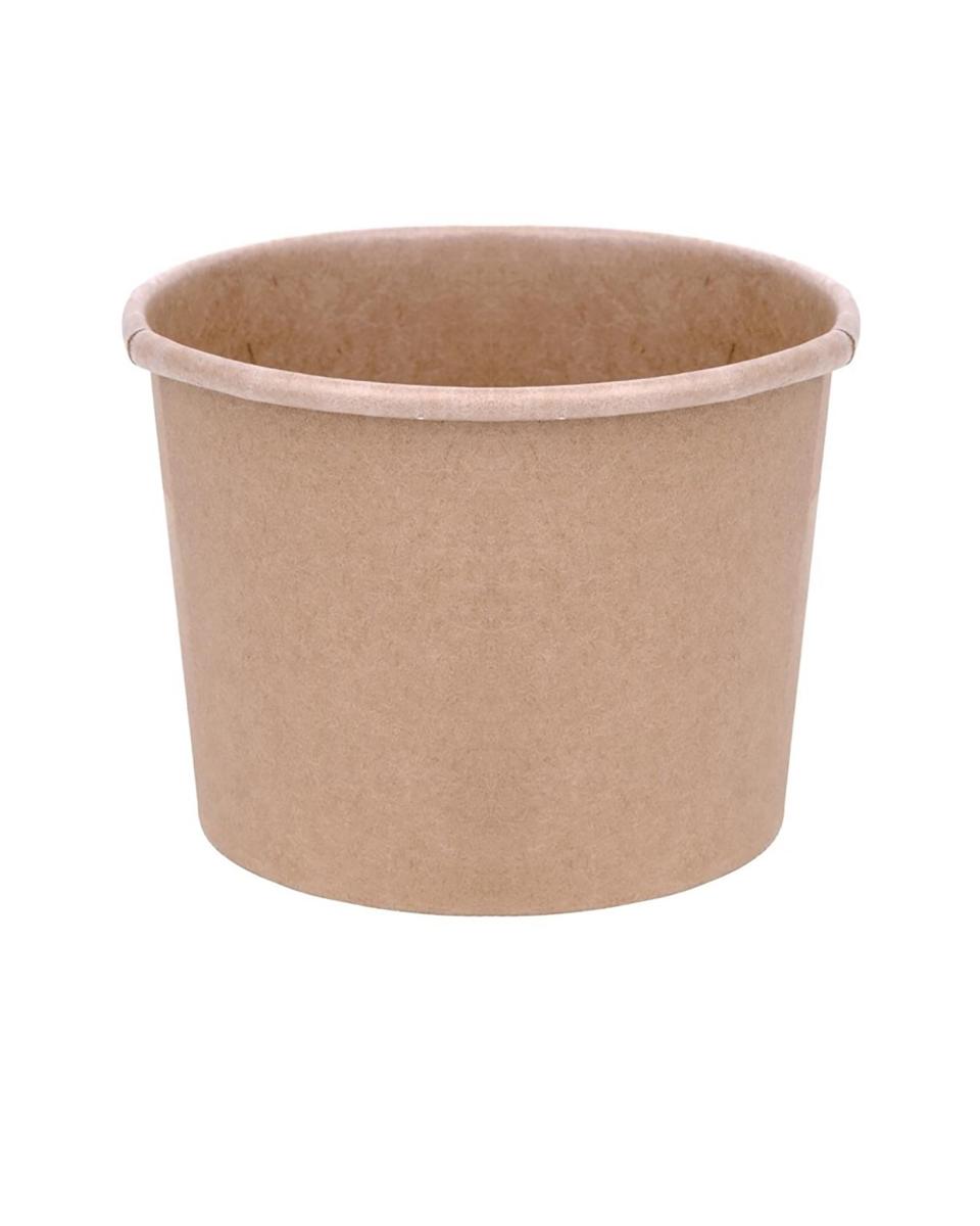 Einweg-Suppenbecher - 34 cl - 500 Stück - H 7,2 cm - Papier - Fiesta Green - FB162
