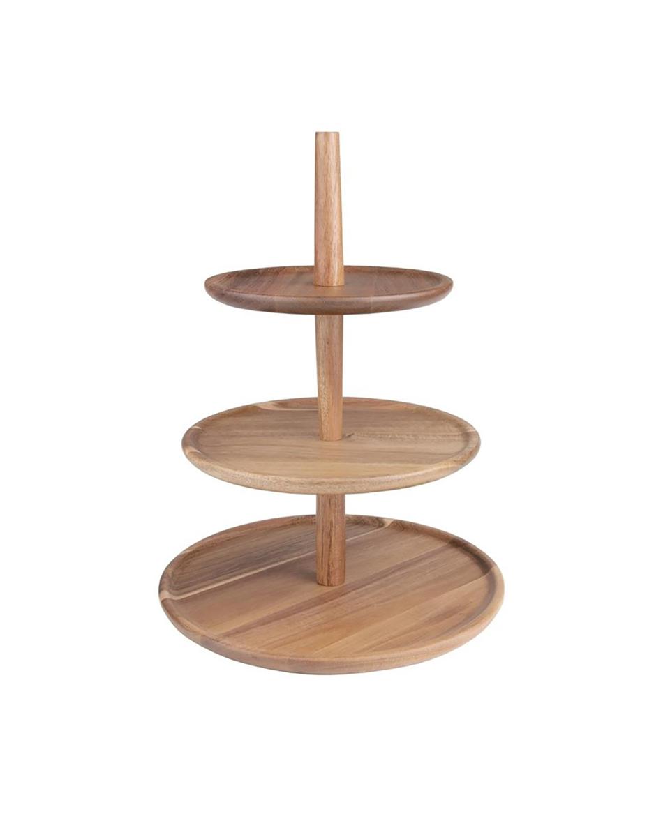 Etagere - H 39,8 cm - Akazienholz - Olympia - FE152