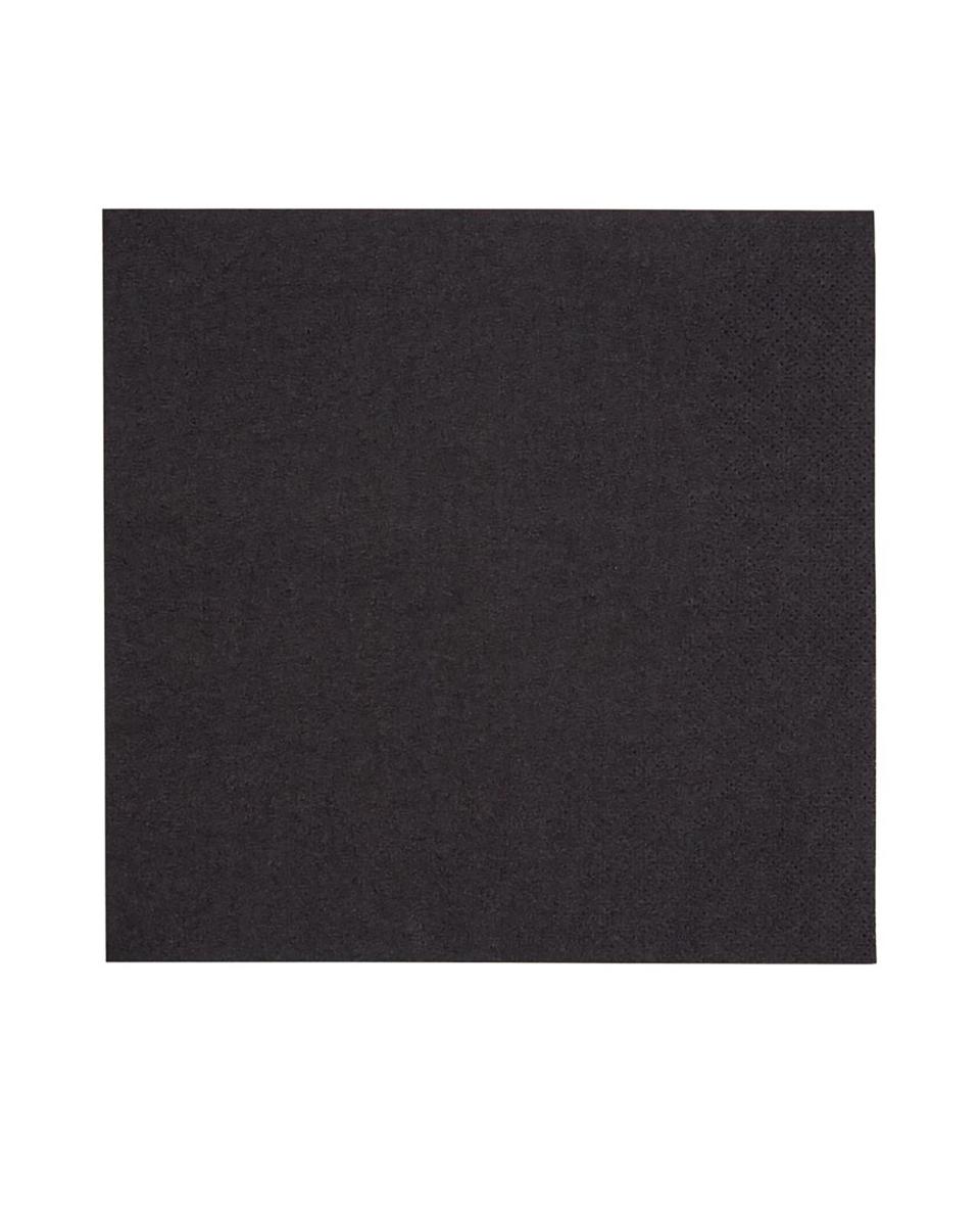 Lunchservietten - 2000 Stück - Schwarz - 33 x 33 cm - Fiesta - FE225