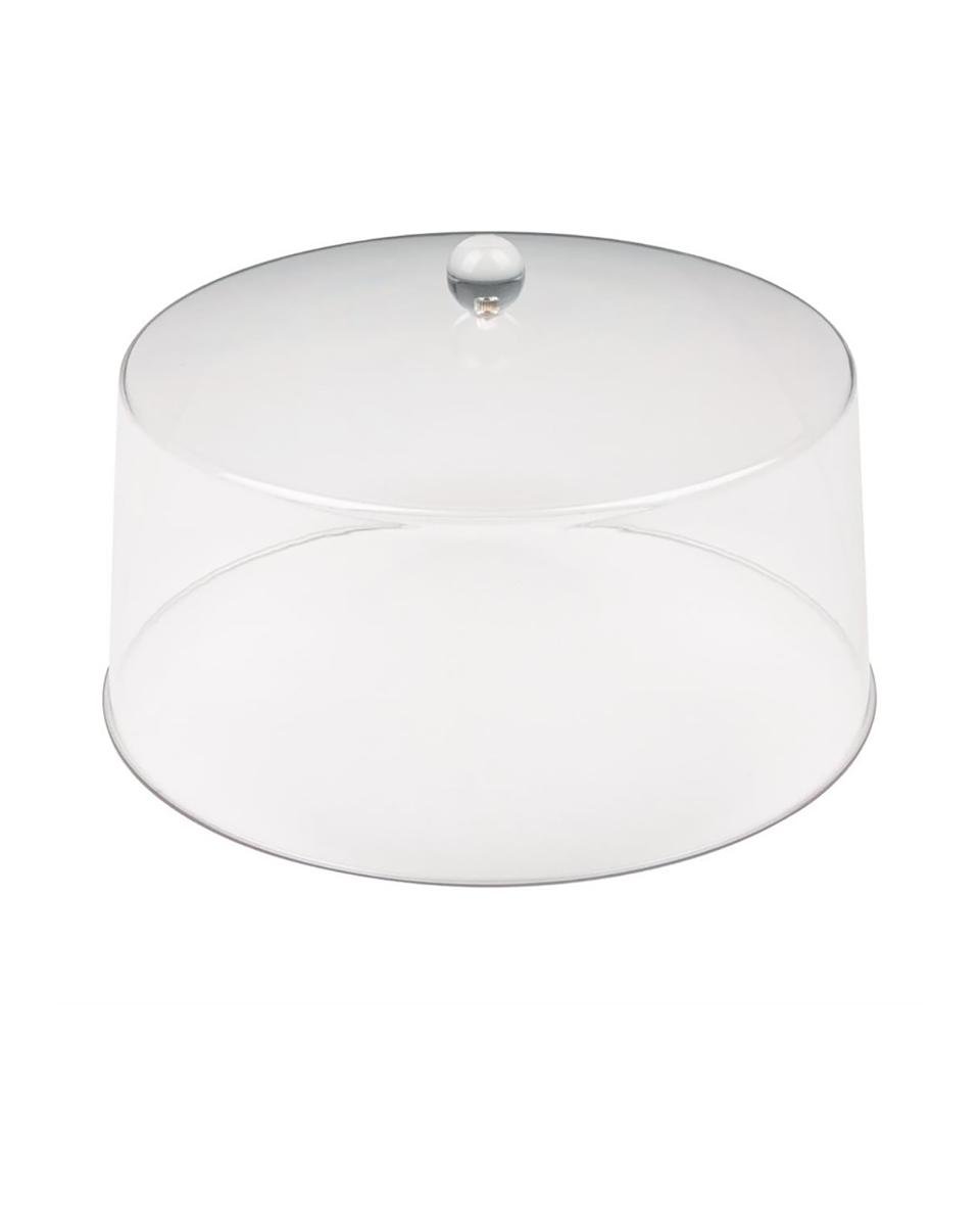 Glas-Cloche - H 19 x 30,8 x 30,8 cm - Polycarbonat - Olympia - FE473