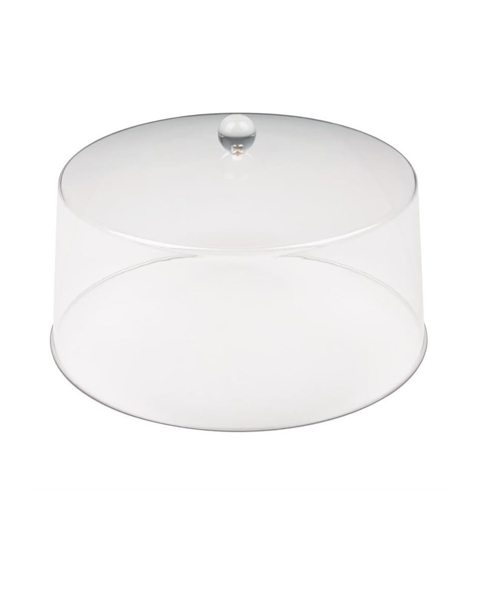 Glas-Cloche - H 19 x 30,8 x 30,8 cm - Polycarbonat - Olympia - FE473