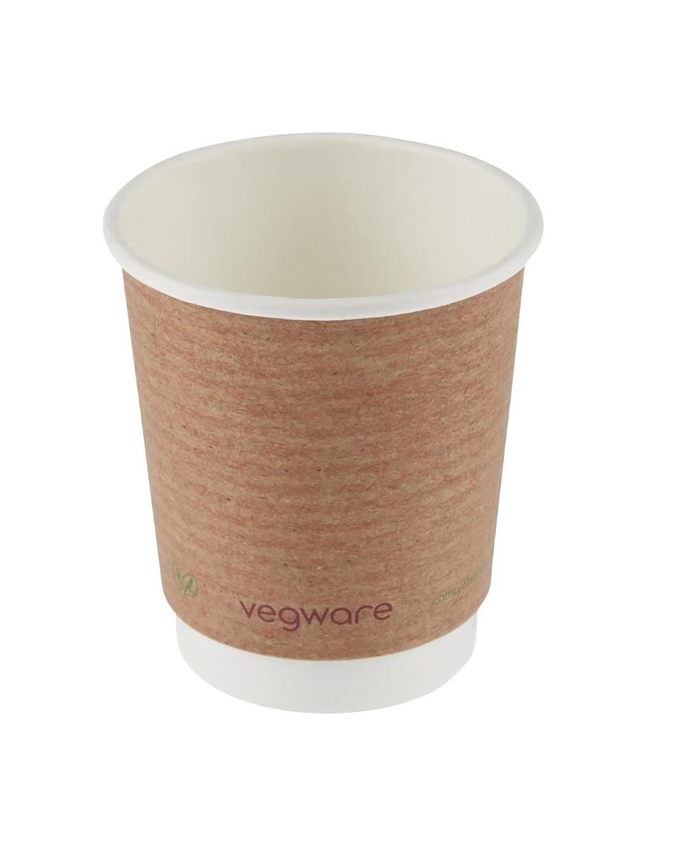 Einwegbecher - 0,23 Liter - 500 Stück - Ø 7,9 x H 9 cm - Vegware - GH020