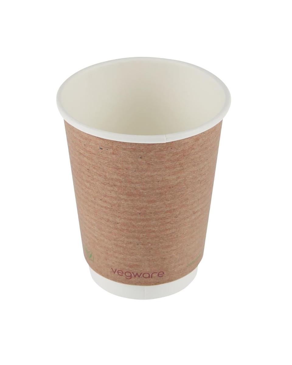 Einwegbecher - 0,34 Liter - 500 Stück - Ø 8,9 x H 11 cm - Vegware - GH021