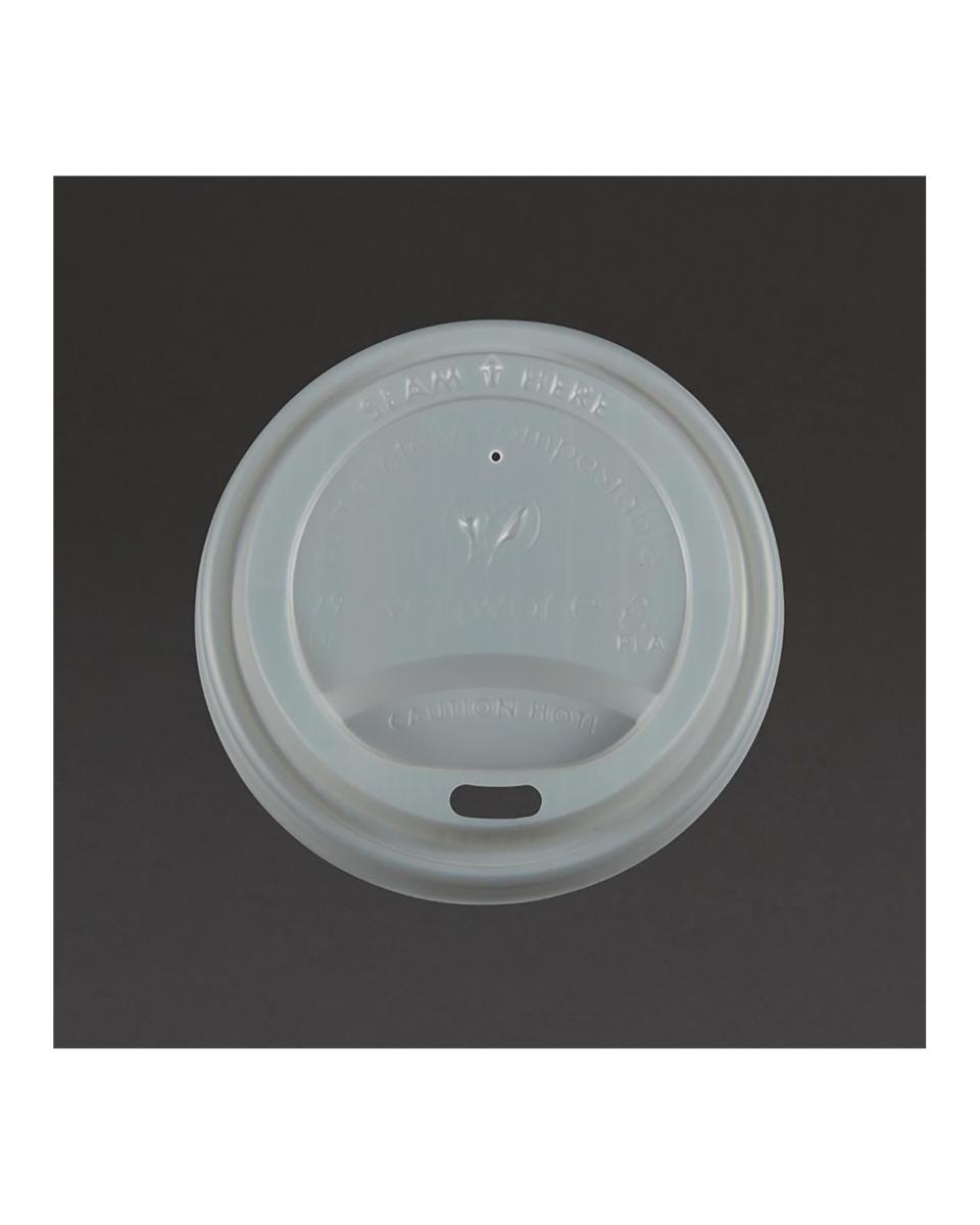 Deckel für Kaffeebecher - 1000 Stück - Ø 7,9 x H 1 cm - Vegware - GH024