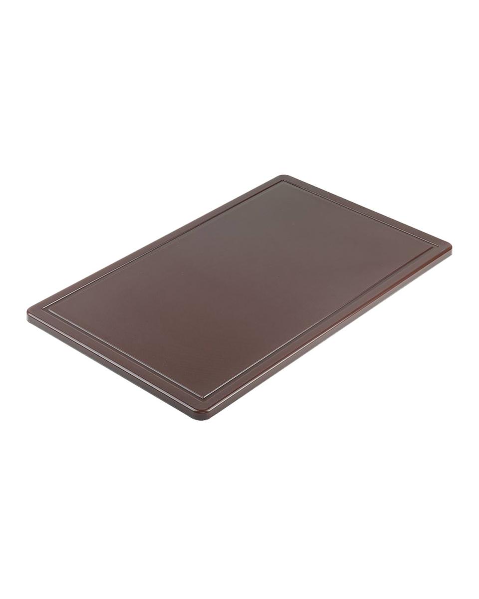 Schneidebrett - 1/1 GN - HACCP - Braun - Promoline