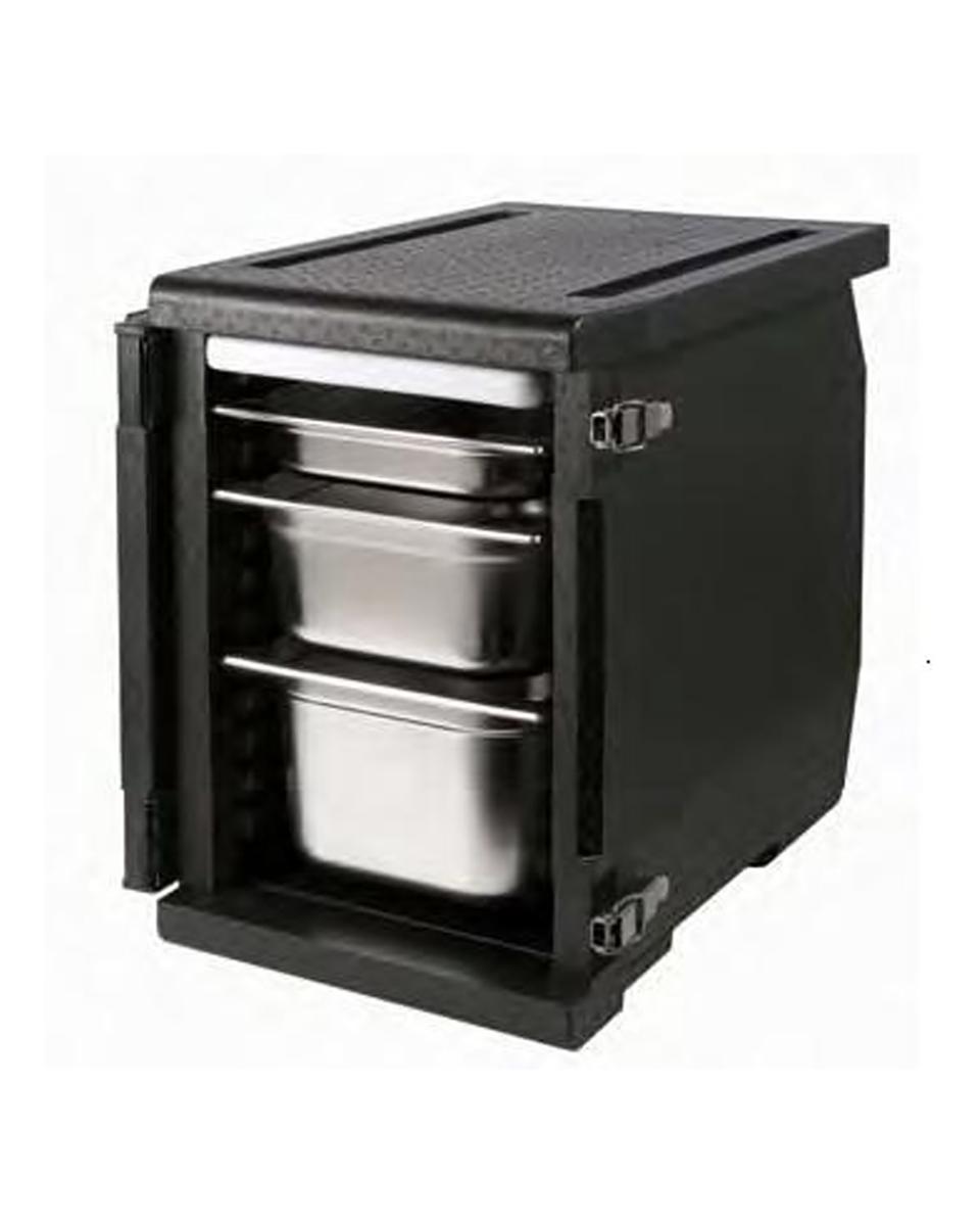 Thermobox - Frontlader - 12 x 1/1GN - H 62,5 x 64,5 x 44,5 cm - 93 Liter - Promoline