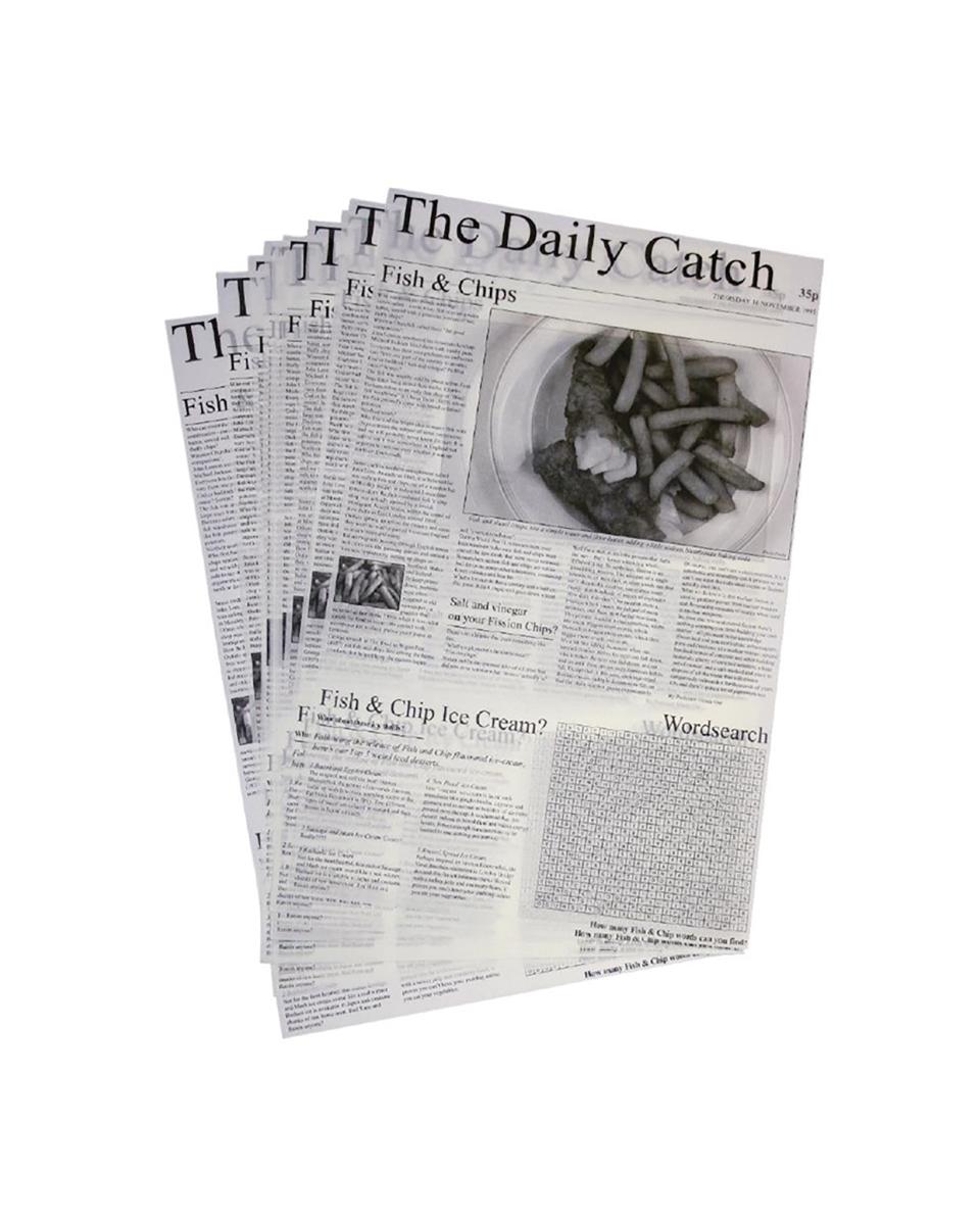 Pergamentpapier - Zeitungsdruck 27x42cm - GF036